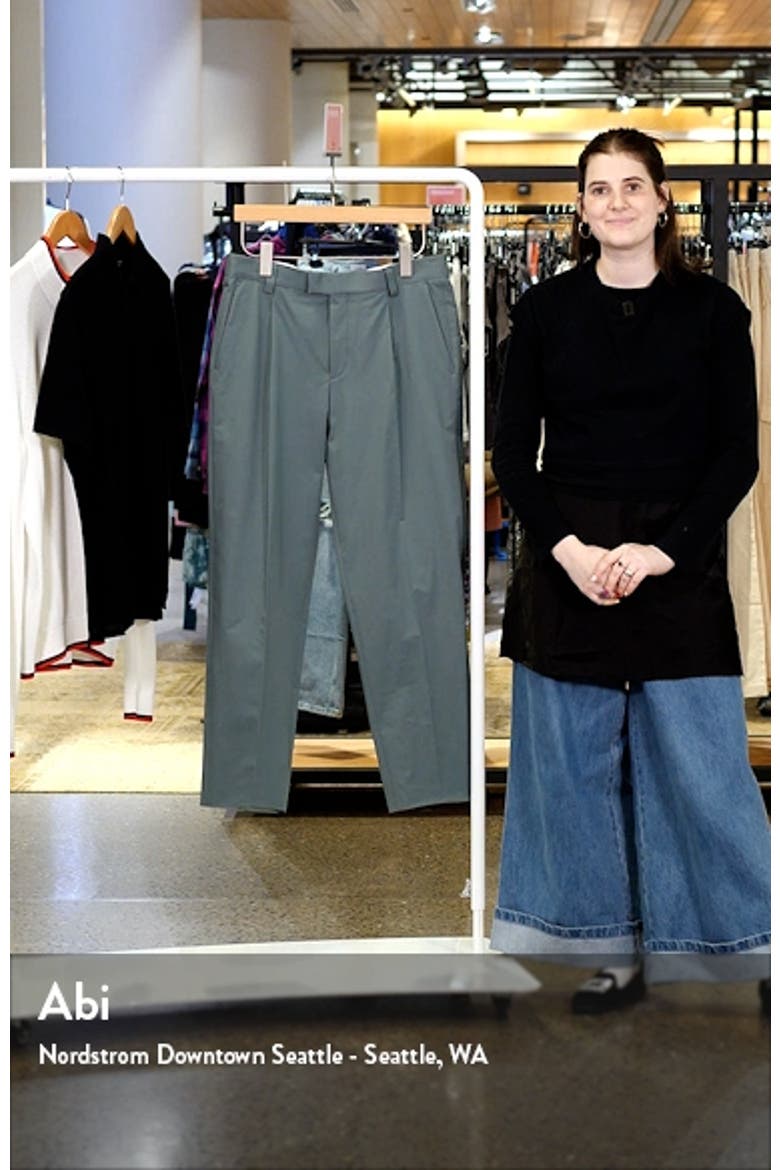 Theodor Pleated Stretch Cotton Pants video
