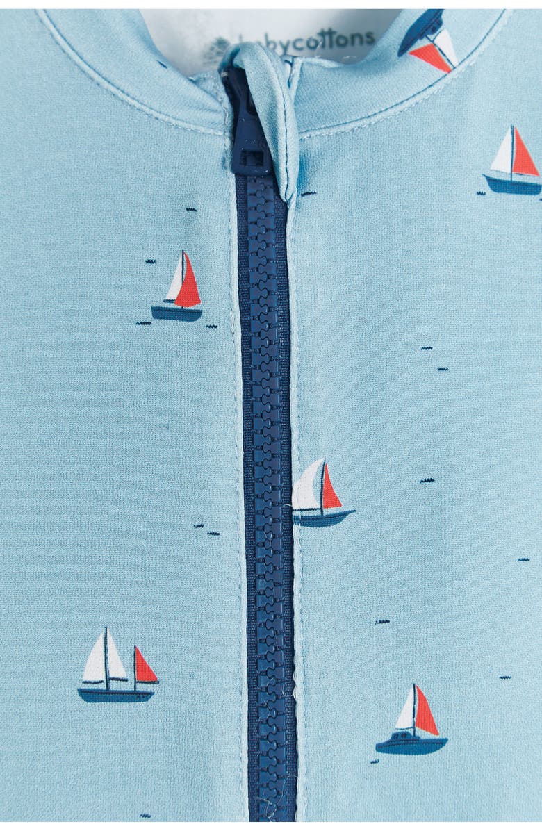 Babycottons Premium Quality Boat Long Sleeve 1-Piece Rashguard for Infant, Alternate, color, 