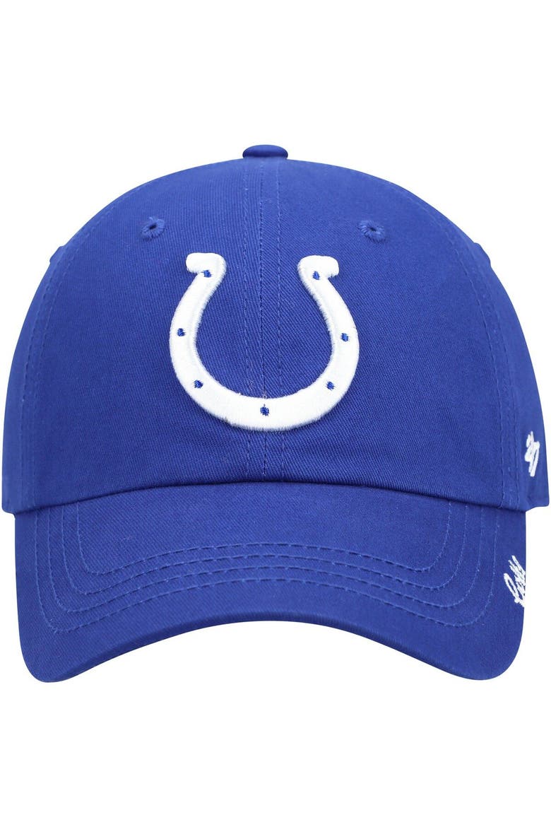 Women's '47 Royal Indianapolis Colts Miata Clean Up Primary Adjustable Hat, Alternate, color, Royal