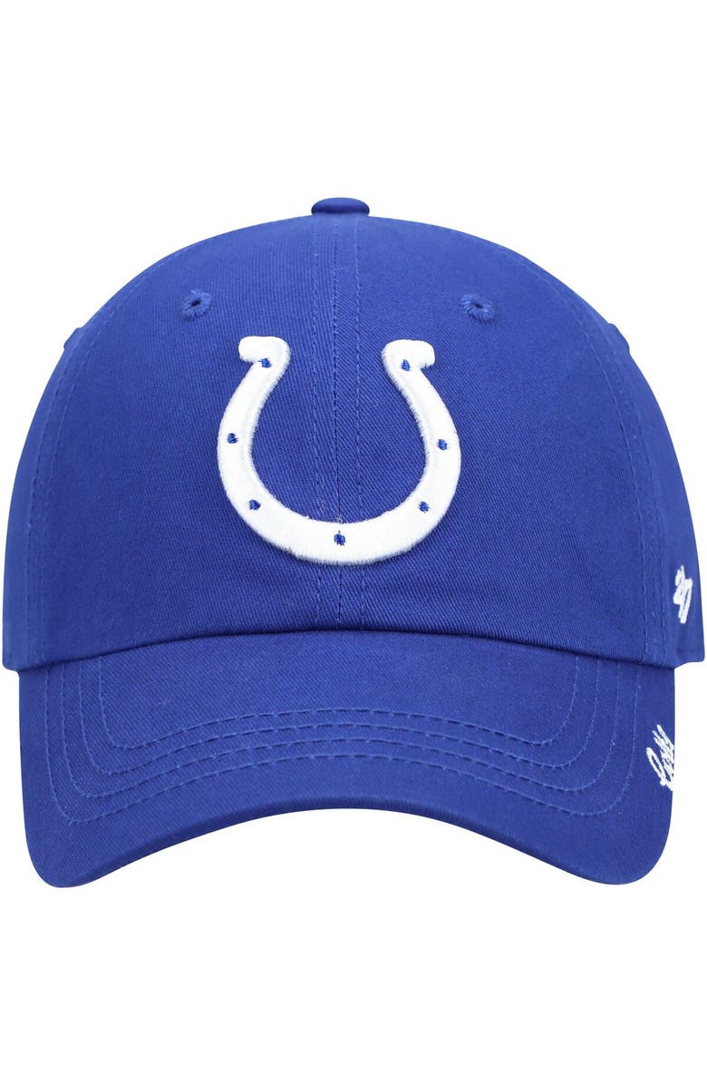 '47 Women's '47 Royal Indianapolis Colts Miata Clean Up Primary Adjustable Hat, Alternate, color, 