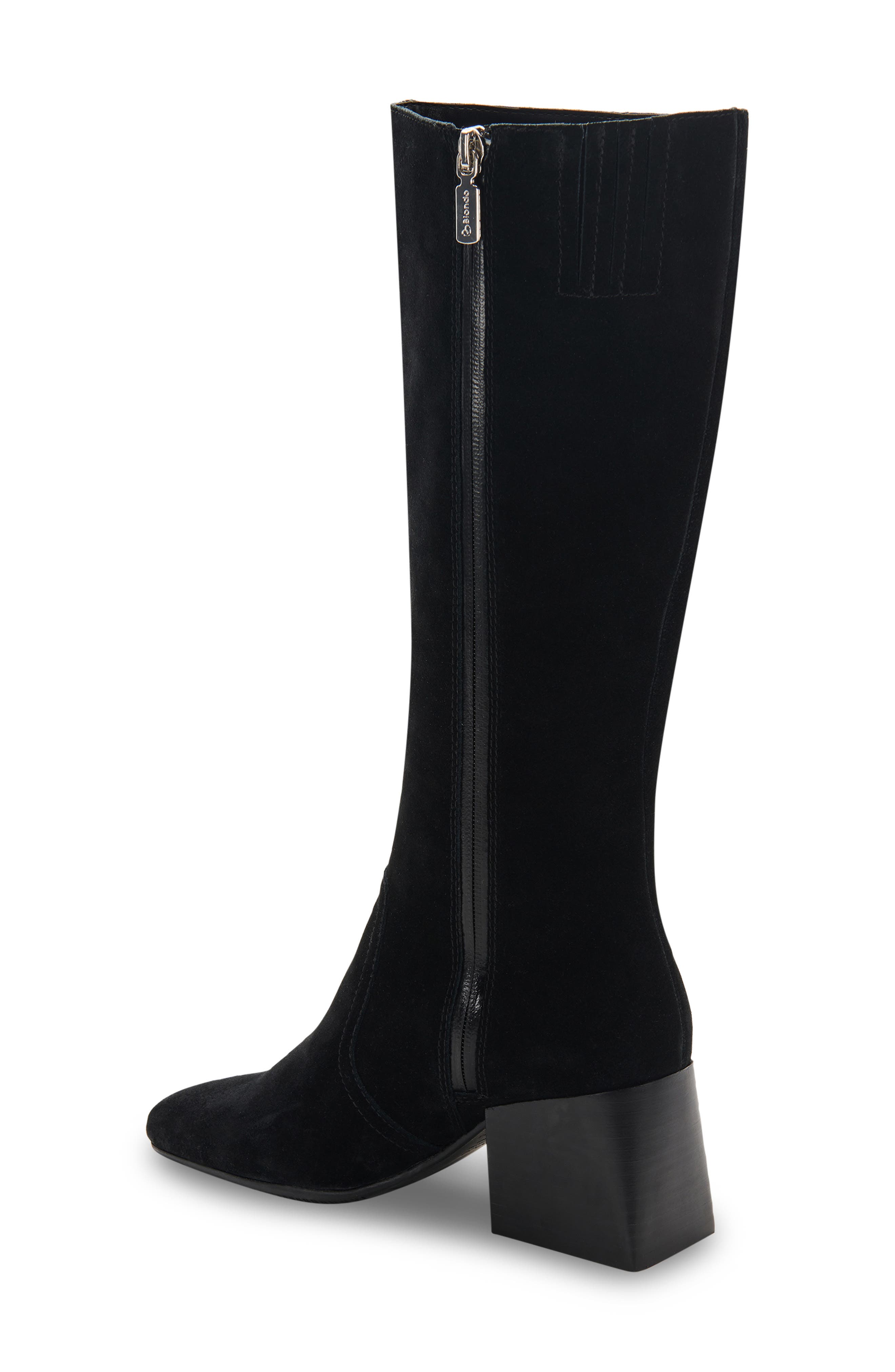Blondo Tessa Waterproof Knee High Boot, Alternate, color, Black Suede