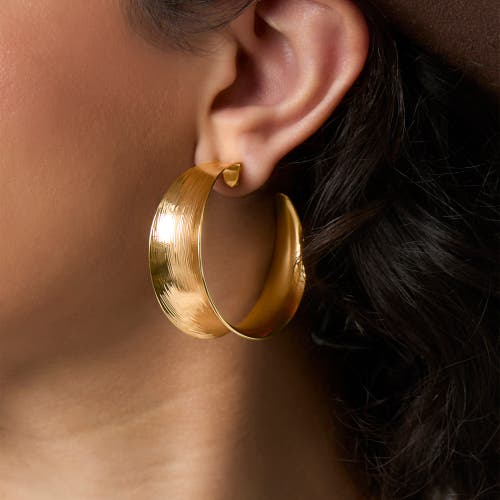 Jessica Simpson Sculptural Statement Earrings In Gold