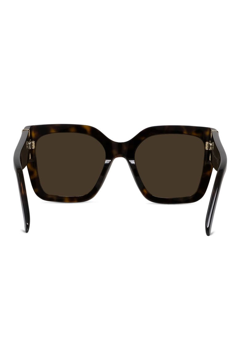 Bold 53mm Square Sunglasses, Alternate, color, DARK HAVANA / BROWN