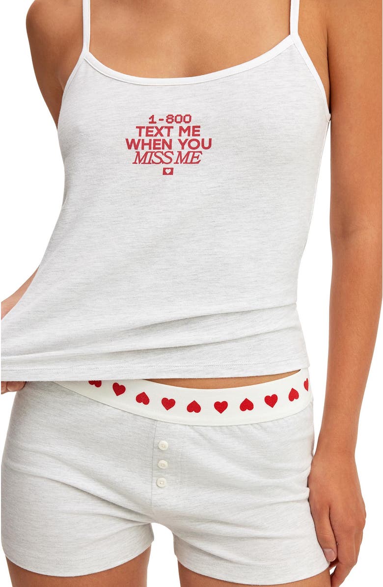 COTTON ON BODY Women's Dreamy Soft Boyshort, Alternate, color, Light Grey Marle  Coconut