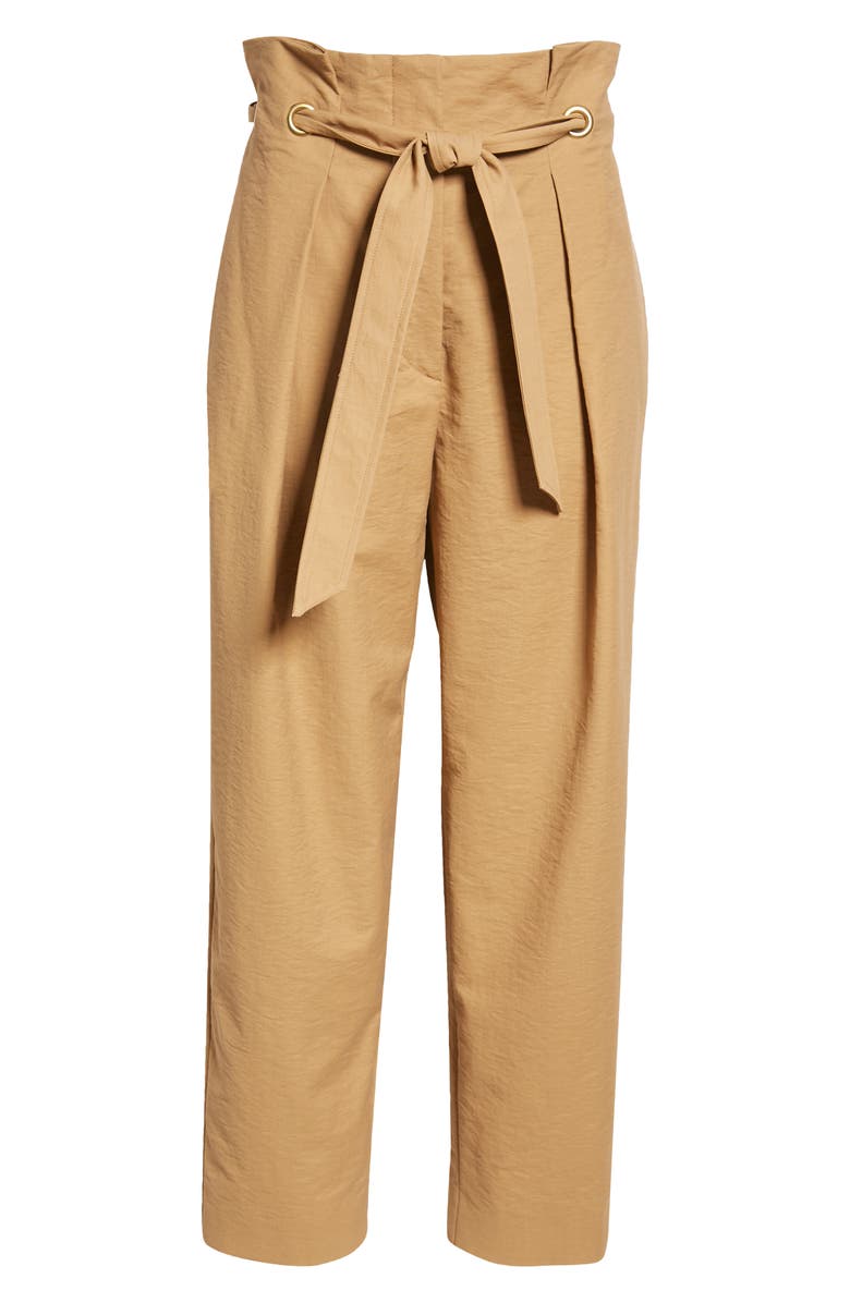 Max Mara Verna Belted High Waist Crop Trousers, Alternate, color, 