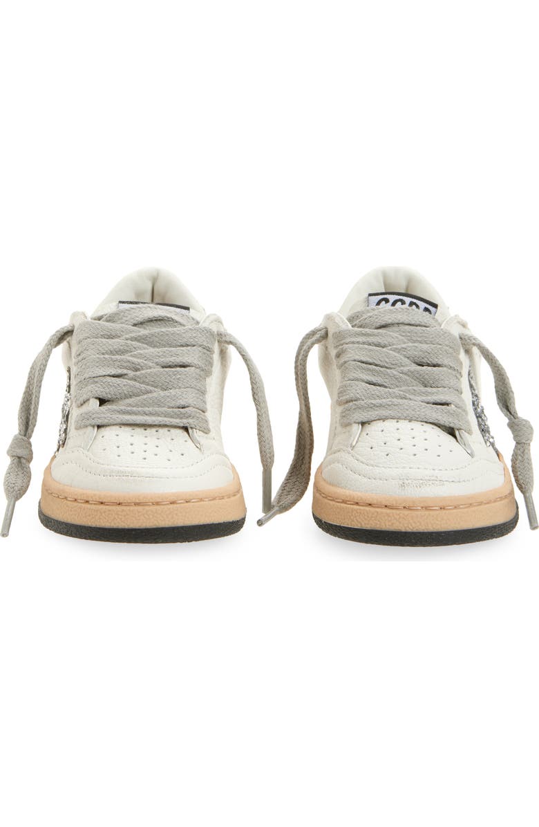 Golden Goose Kids' Ball Star Sneaker, Alternate, color, White/ Silver