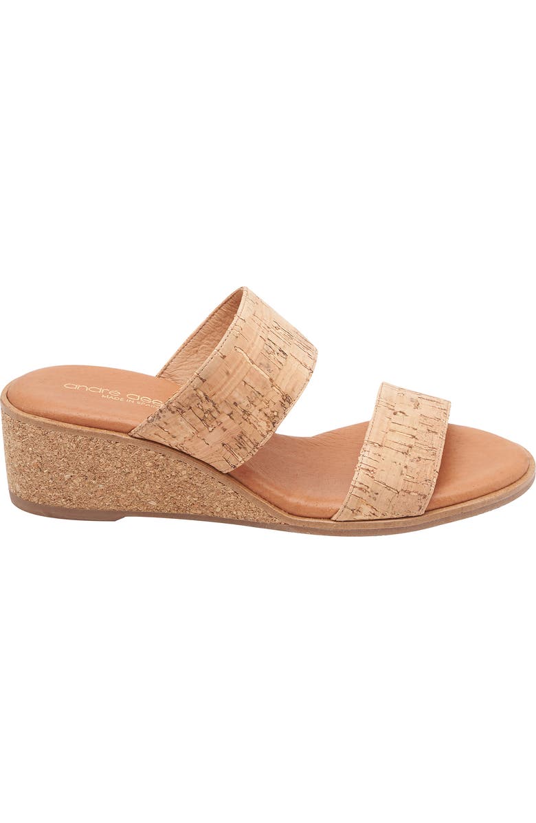 André Assous Gwenn Wedge Sandal, Alternate, color, Natural