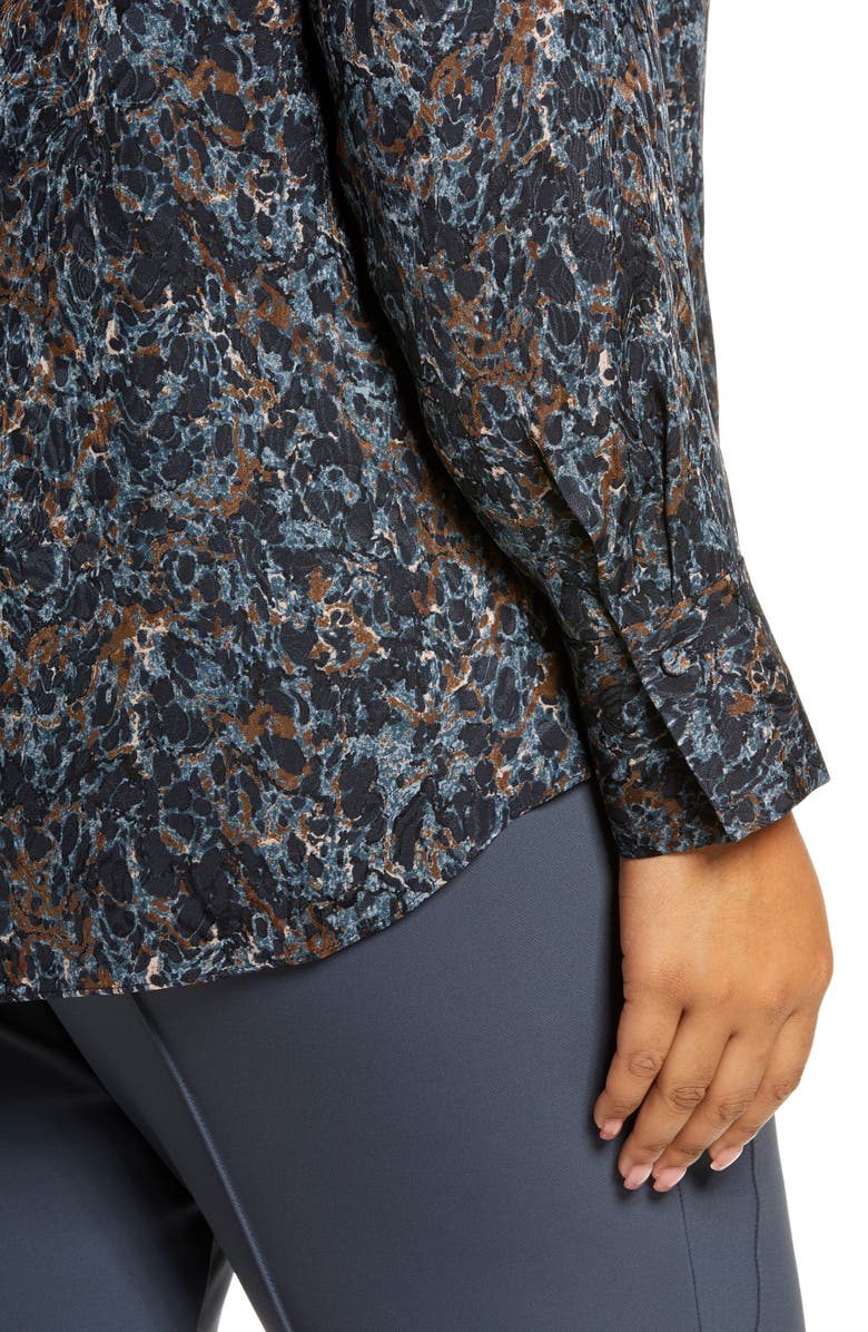 Lafayette 148 New York Scottie Silk Blouse, Alternate, color,