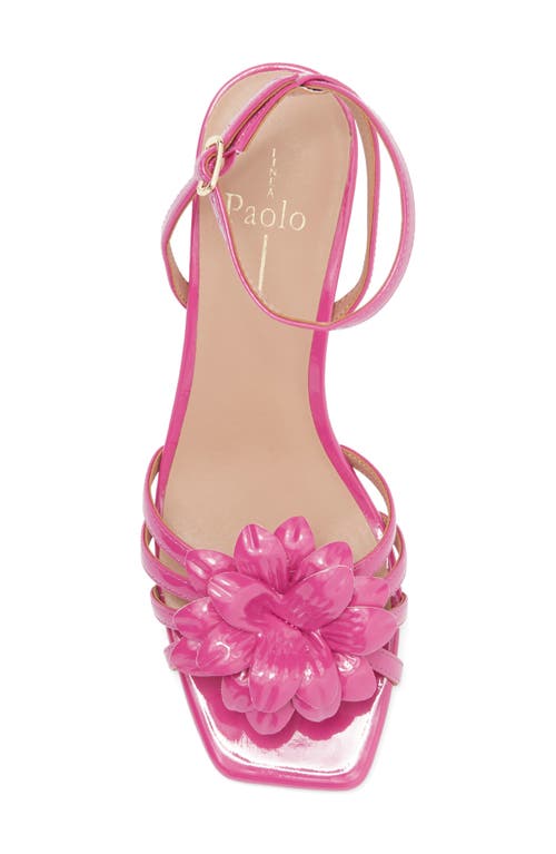 Shop Linea Paolo Candice Flower Sandal In Fuchsia