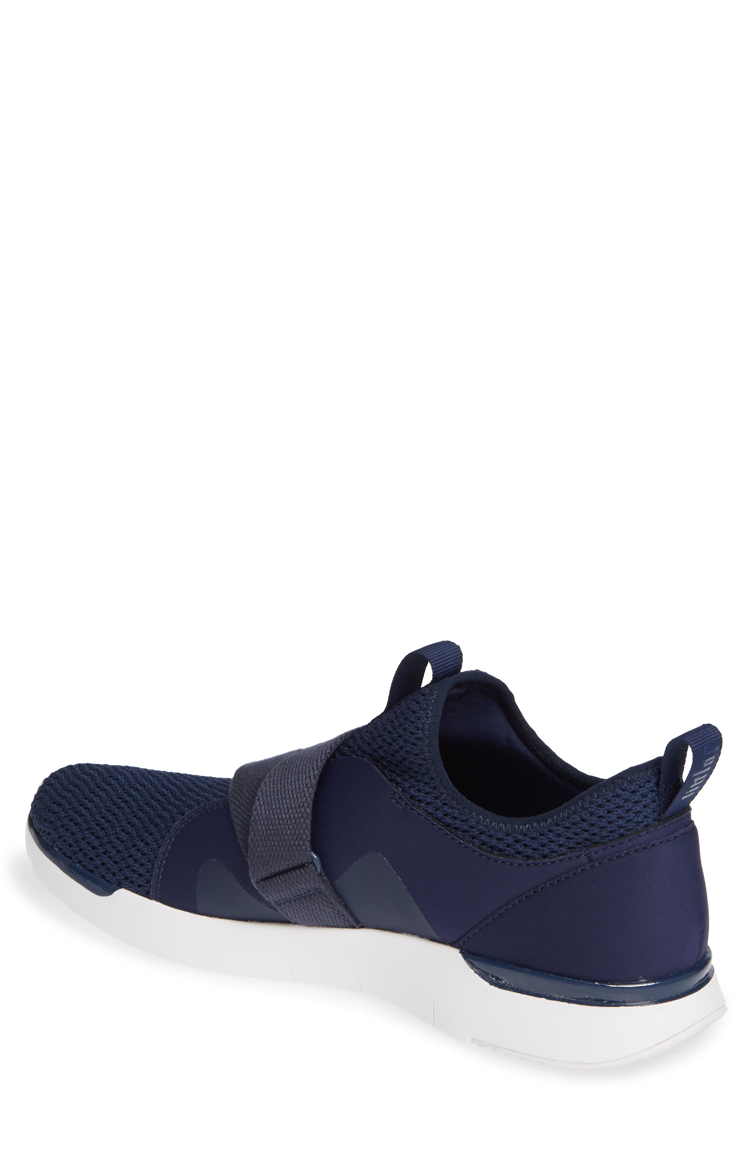 FlexKnit Strap Sneaker, Alternate, color, MIDNIGHT NAVY TEXTILE