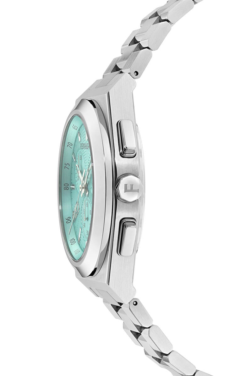 FERRAGAMO Vega Upper East Chronograph Bracelet Watch, 42mm, Alternate, color, Stainless Steel