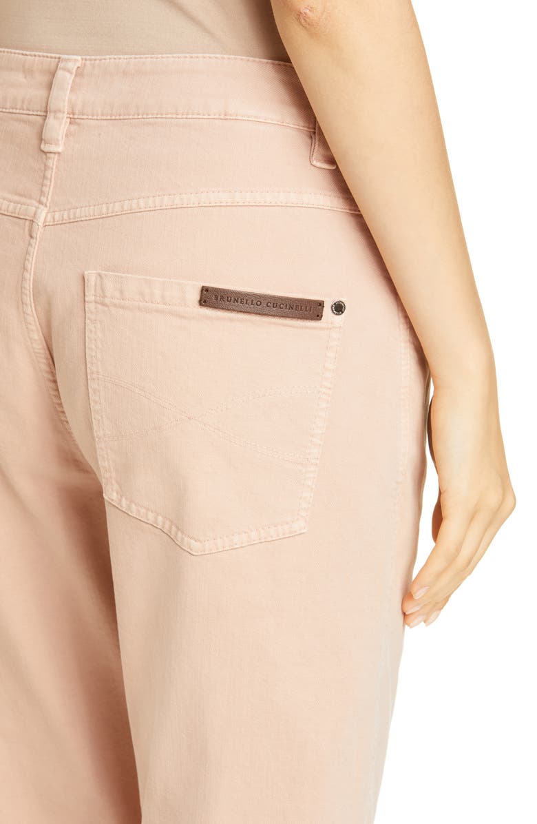 Brunello Cucinelli Garment Dyed Straight Leg Jeans, Alternate, color,