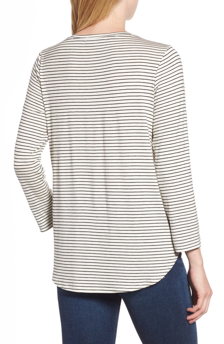 GIBSONLOOK Gibson x Living in Yellow Alice Stripe Jersey Top, Alternate, color, 