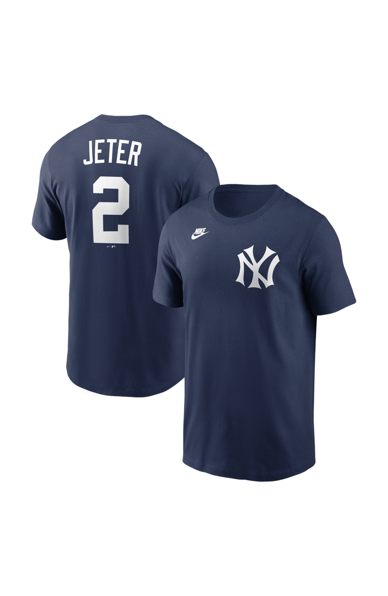 Nike Men's Nike Derek Jeter Navy New York Yankees Cooperstown Collection Name & Number T-Shirt, Main, color, Navy