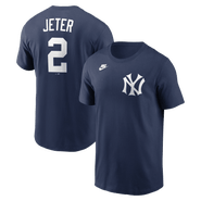 Nike Men's Nike Derek Jeter Navy New York Yankees Cooperstown Collection Name & Number T-Shirt