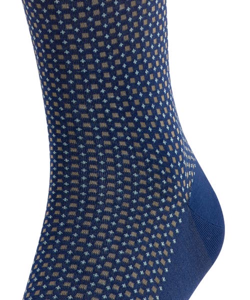 Falke Uptown Tie Knee High Socks In Blue