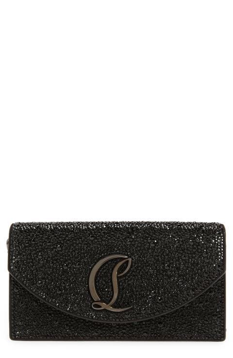 Small Loubi54 Strass Clutch
