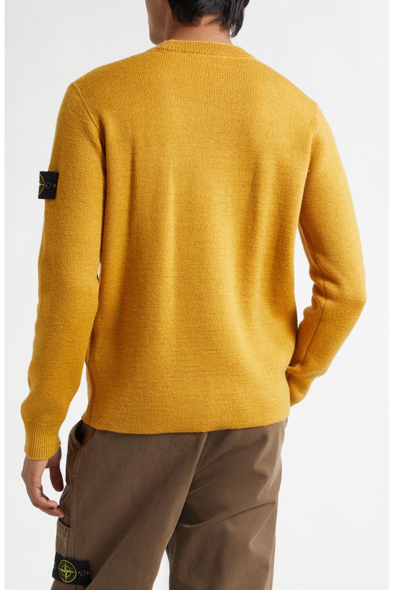 Compass Logo Wool Blend Sweater, Alternate, color, MUSTARD