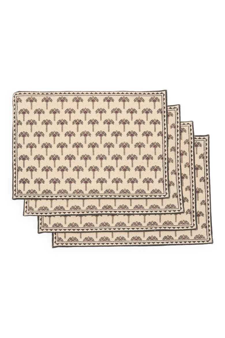 Torres Set of 4 Cotton Placemats, Main, color, BEIGE MULTI