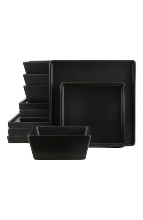 Grace Stoneware 12-Piece Dinnerware Set