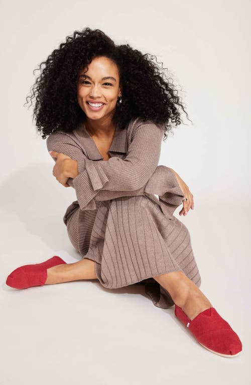 Toms Classic Alpargata Espadrille Slip-on In Animal Print