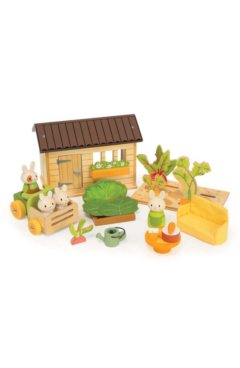Tender Leaf Toys Bunny's Carrot Patch Playset, Main, color, 