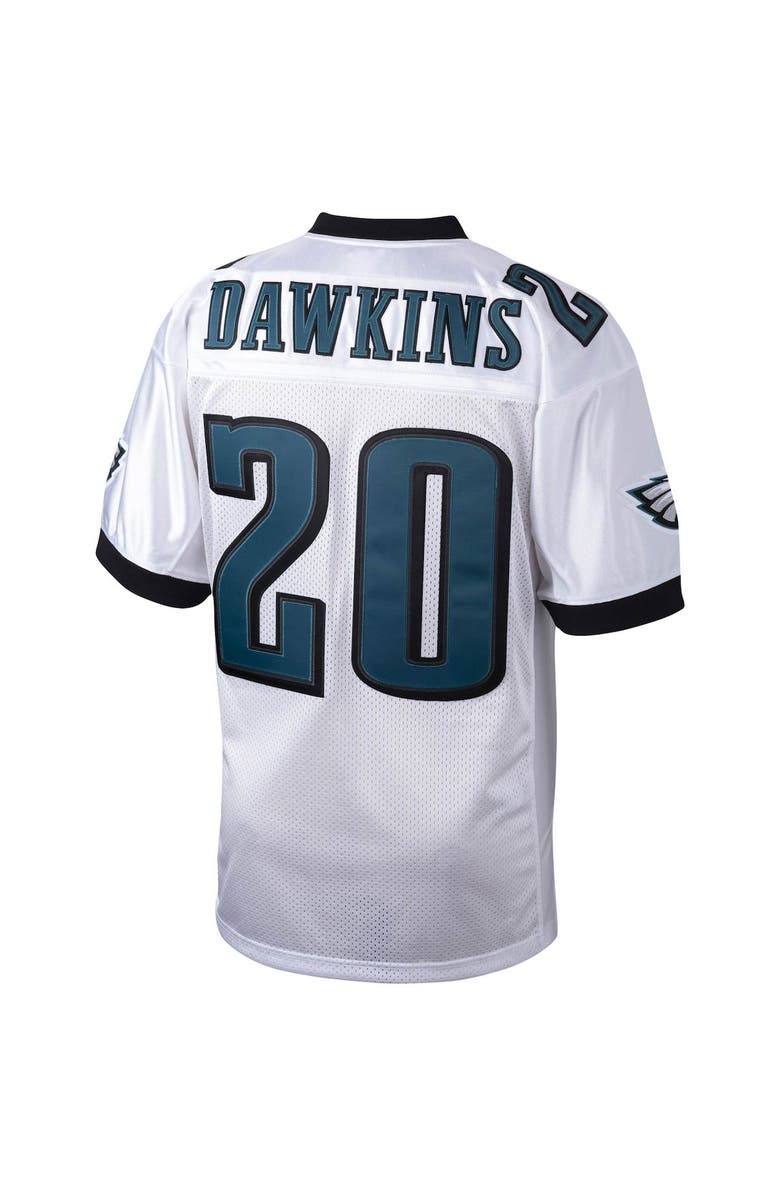 Mitchell & Ness Men's Mitchell & Ness Brian Dawkins White Philadelphia Eagles 2004 Authentic Throwback Retired Player Jersey, Alternate, color,