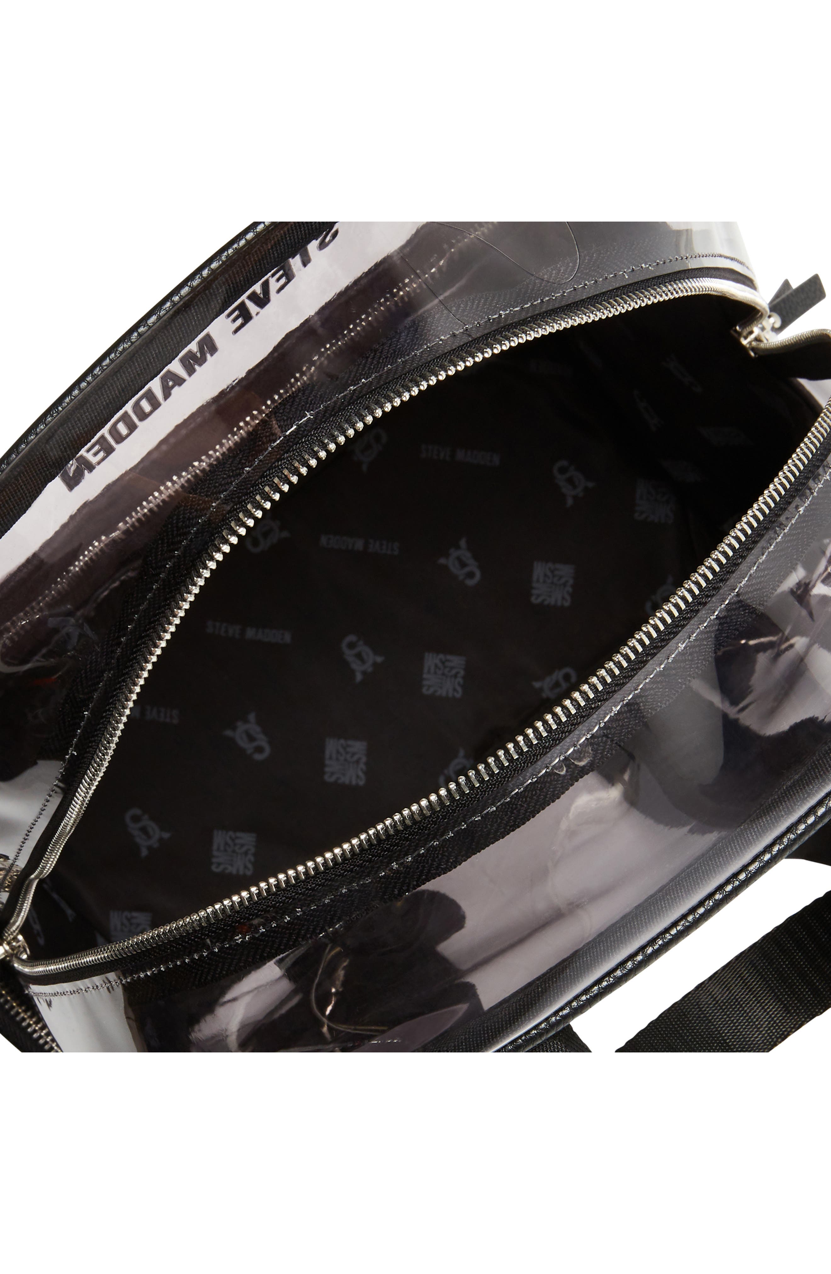 Steve Madden Clear Backpack, Alternate, color, 
