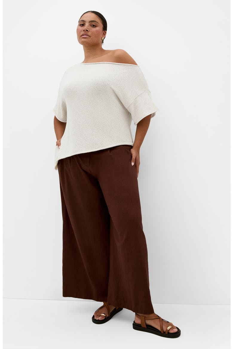 One-Shoulder Top, Alternate, color, NATURAL