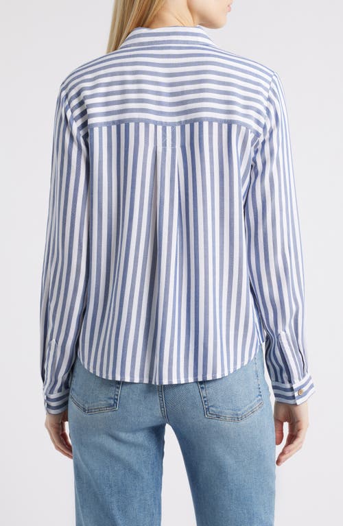 BEACHLUNCHLOUNGE BEACHLUNCHLOUNGE CANDACE STRIPE BUTTON-UP SHIRT 
