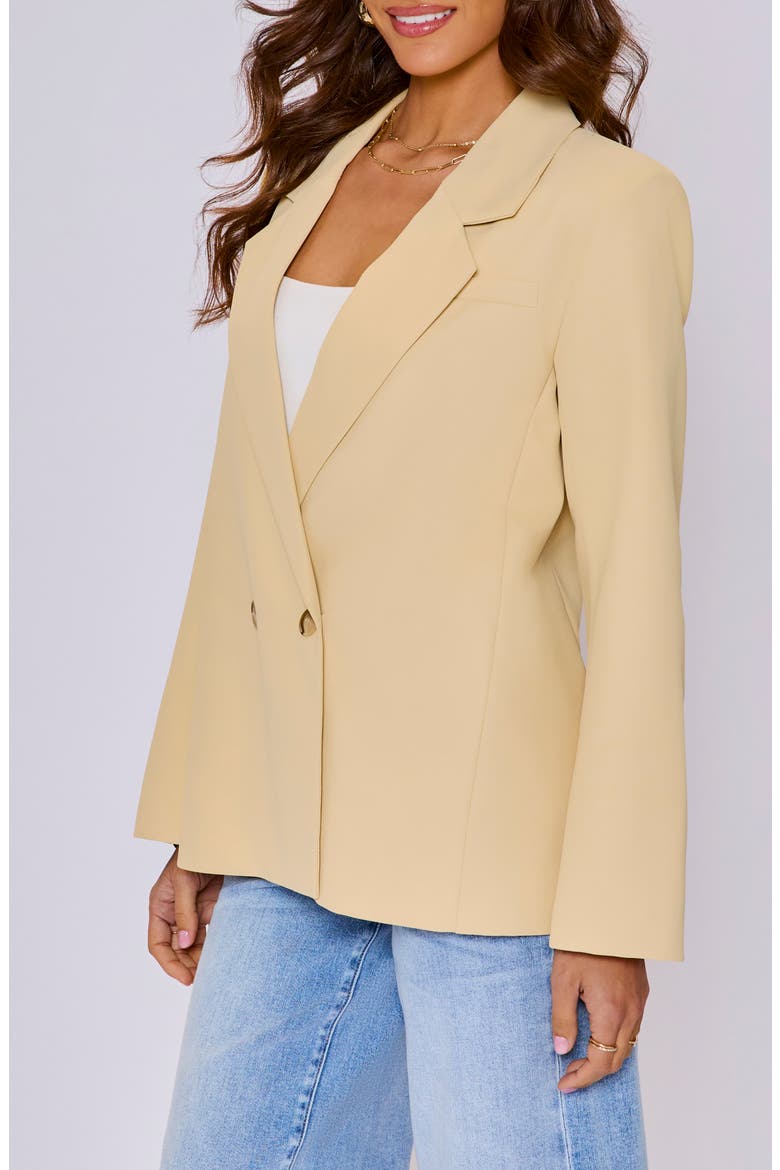Juliette Relaxed Fit Blazer, Alternate, color, BUTTER