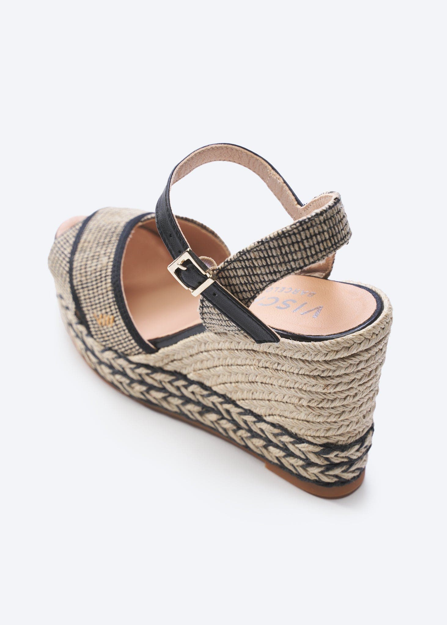 VISCATA Empuria Canvas Espadrille Sandal Wedges, Alternate, color, 