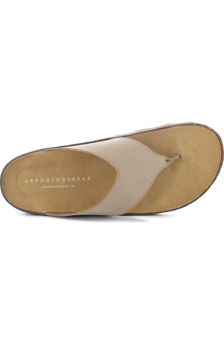 Asportuguesas by Fly London Cami Platform Flip Flop, Alternate, color, Sand