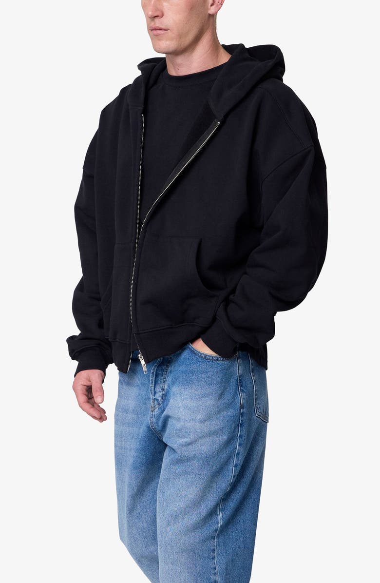 mnml Heavy Basic Cotton Zip Front Hoodie, Alternate, color,