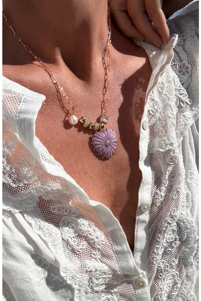 Soirée Necklace, Alternate, color, PURPLE MICA