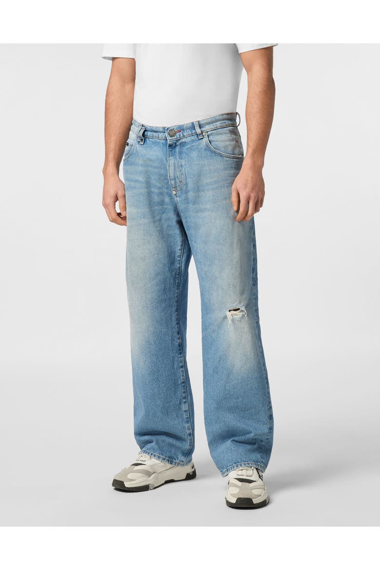 Denim Trousers Beach Boy Fit 5 Pockets Signature Men, Main, color, PACE PILOTS