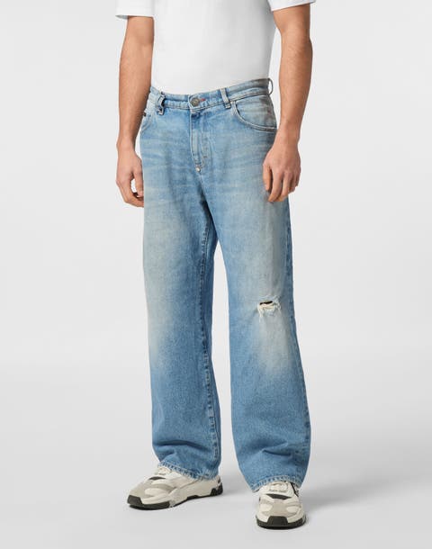 Denim Trousers Beach Boy Fit 5 Pockets Signature Men
