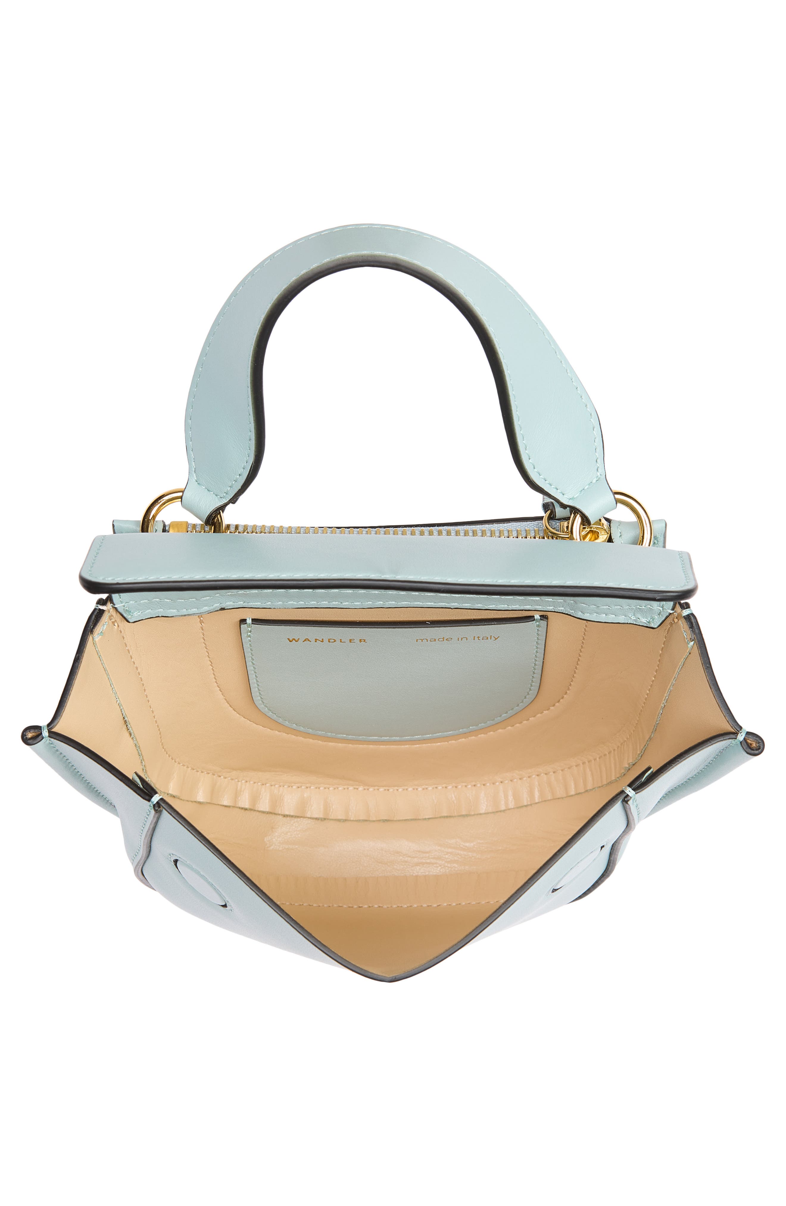 Wandler Small Hortensia Leather Handbag, Alternate, color, Ice