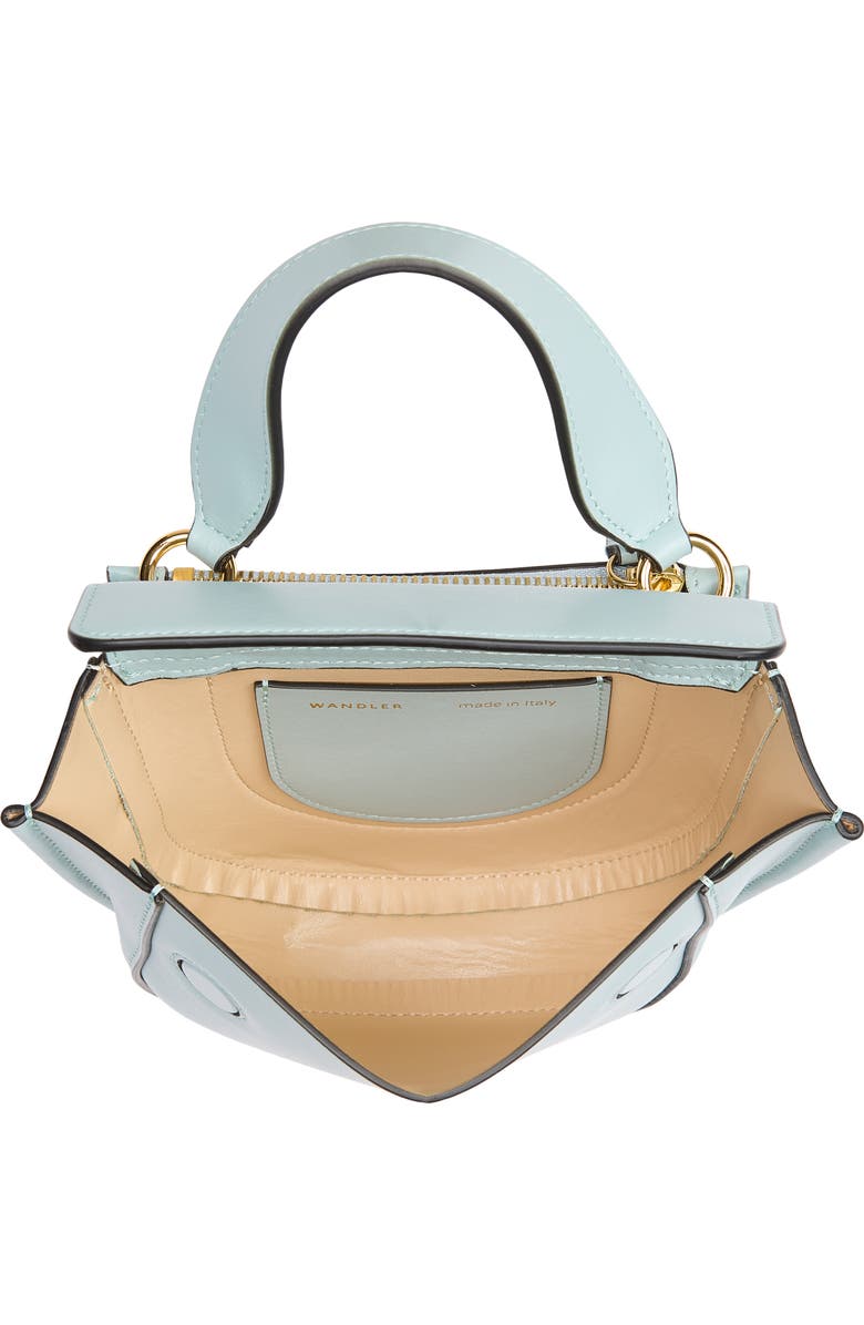 Wandler Small Hortensia Leather Handbag, Alternate, color, Ice