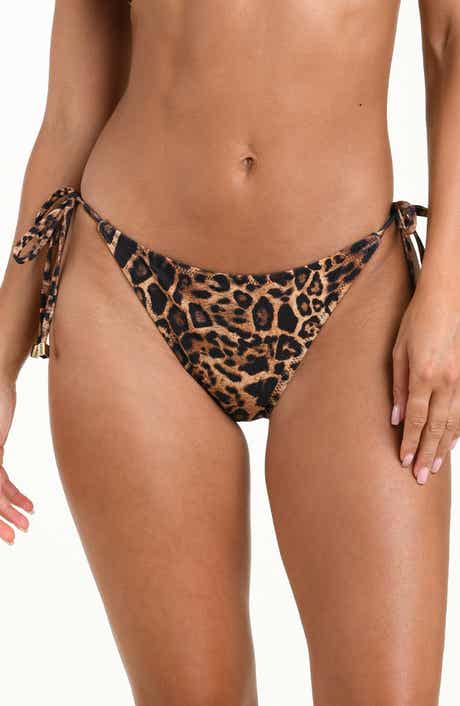 Britt Leopard Side Tie Bikini Bottoms