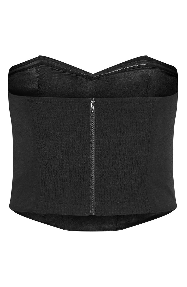 City Chic Alexis Strapless Corset Top, Alternate, color, 
