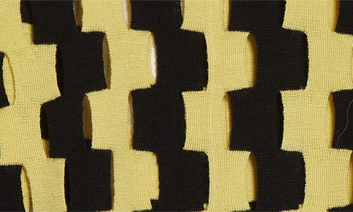 ZANKOV ZANKOV RITA PUZZLE INTARSIA CUTOUT MERINO WOOL SWEATER 