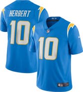Nike Men's Nike Justin Herbert Powder Blue Los Angeles Chargers Vapor Limited Jersey