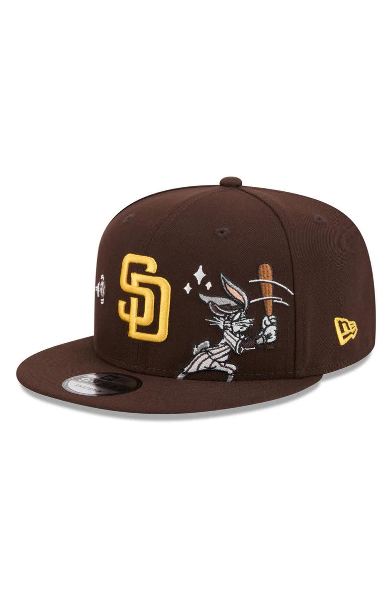 New Era Men's New Era Brown San Diego Padres Looney Tunes Bugs Bunny 9FIFTY Snapback Hat, Alternate, color, Brown