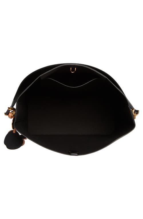 Stella Mccartney Frayme Laced Faux Leather Tote In Black