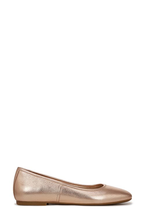 Vionic Orinda Square Toe Flat In Gold