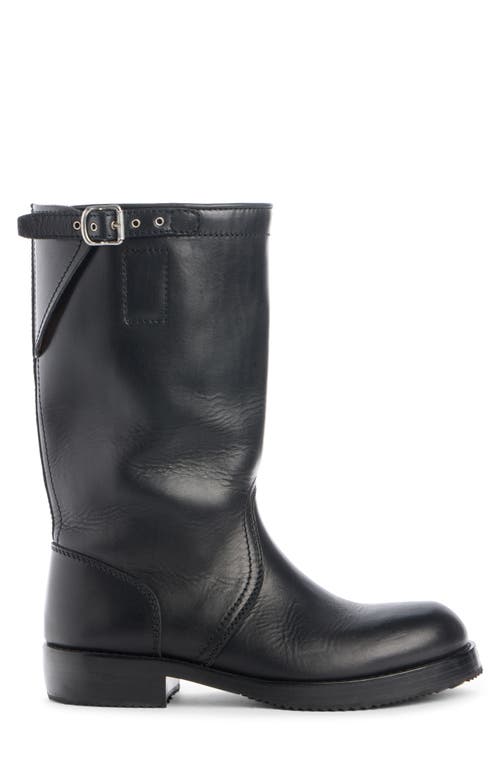 Dries Van Noten Tall Engineer Boot In Animal Print