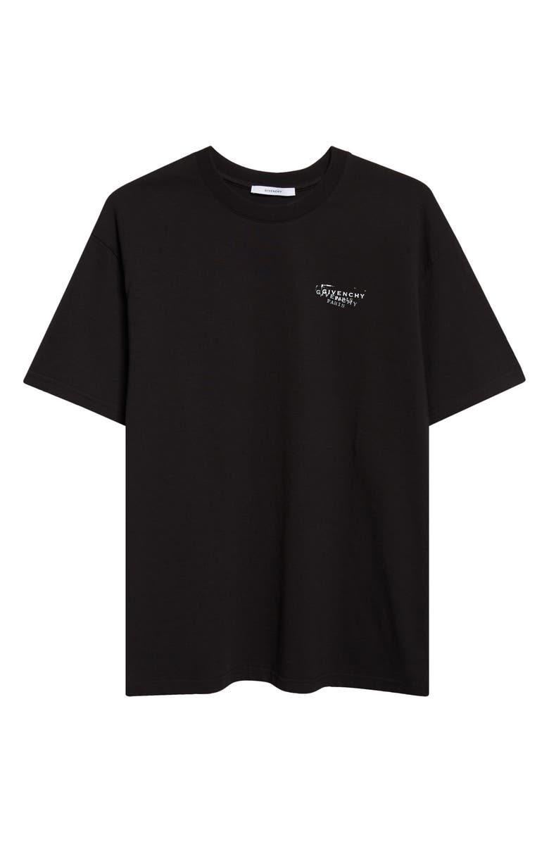 Givenchy Stamp Logo Regular Fit Graphic T-Shirt, Alternate, color, Black
