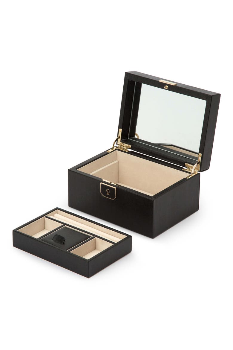 Palermo Small Jewelry Box, Alternate, color, BLACK