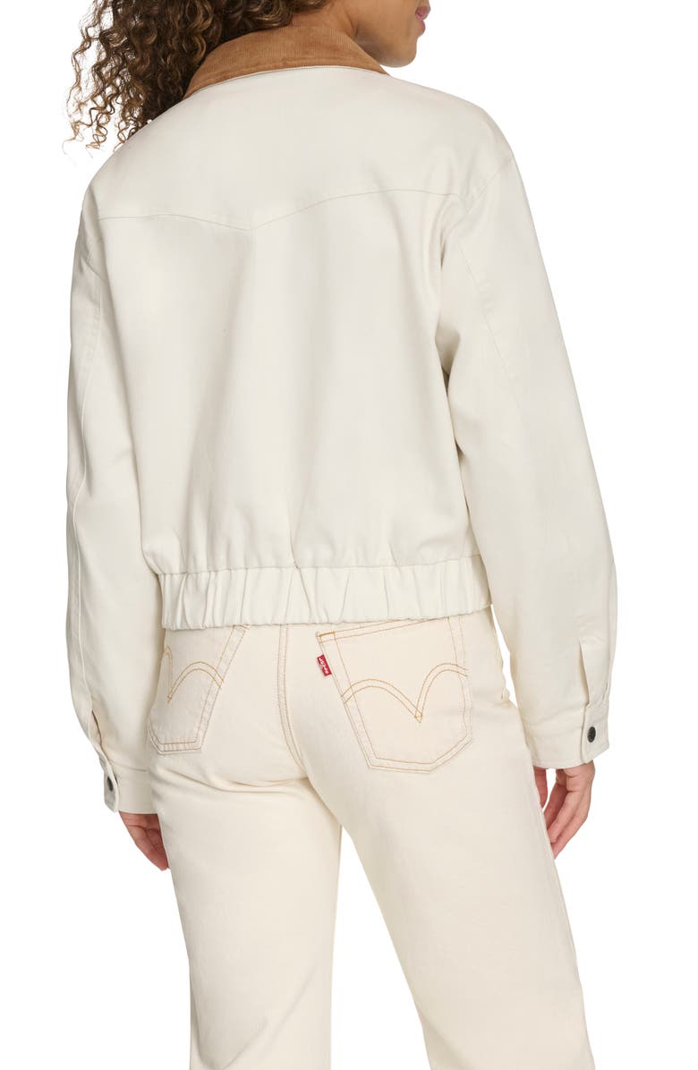 Levi's<sup>®</sup> Cotton Bomber Jacket, Alternate, color, Egret